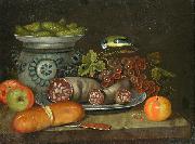 Still life with sausages